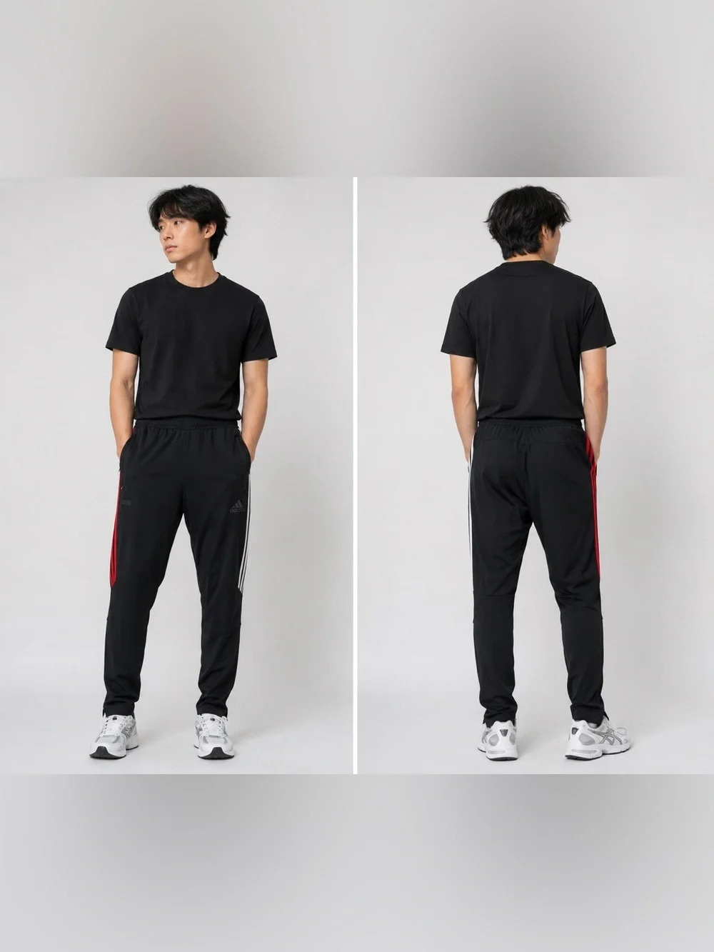 Kith x Adidas Soccer Cobras Black Athletic Track Pants Large 3 Stripe Drawstring